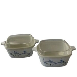 CorningWare 700ml Shadow Iris Square Casserole Dishes‎ with Lids